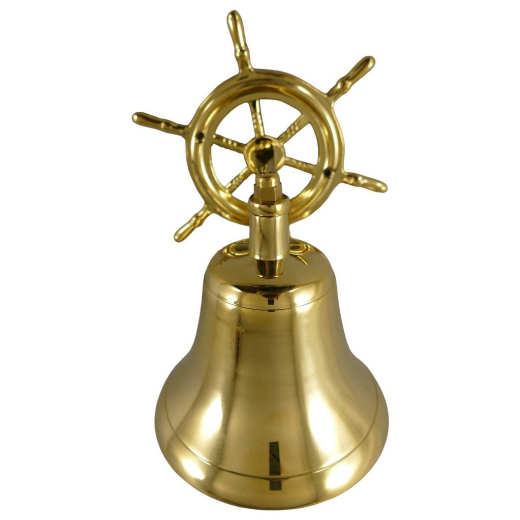 [LA-39667] Glocke Messing Steuerrad H 20 cm Bild 2