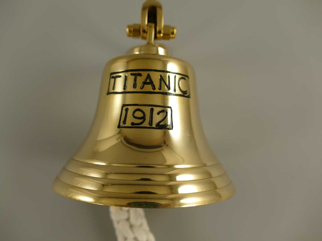 [LA-39669] Glocke Messing Titanic 1912 H 13 cm Bild 3
