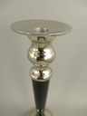 [LA-39704] Kerzenleuchter Kerzenständer Kerzenhalter Metall vernickelt Bild 4