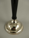 [LA-39704] Kerzenleuchter Kerzenständer Kerzenhalter Metall vernickelt Bild 5