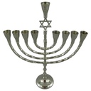 [LA-39719] Kerzenleuchter Kerzenständer Kerzenhalter Davidleuchter Metall vernickelt #39719 Bild 2