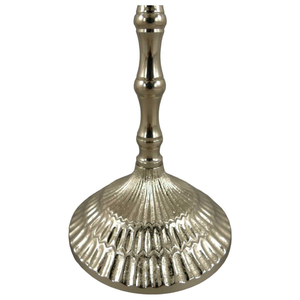 [LA-39724] Kerzenleuchter Kerzenständer Kerzenhalter Davidleuchter Metall vernickelt #39724 Bild 2