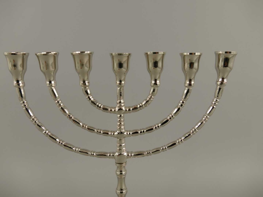 [LA-39724] Kerzenleuchter Kerzenständer Kerzenhalter Davidleuchter Metall vernickelt #39724 Bild 3