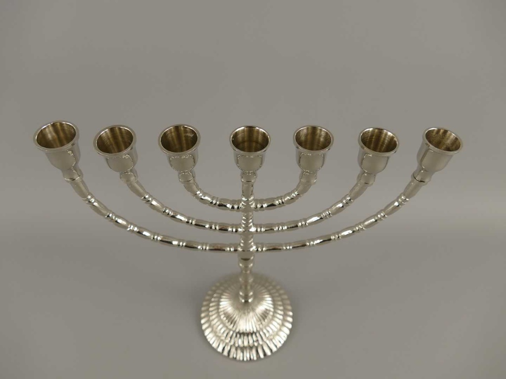 [LA-39724] Kerzenleuchter Kerzenständer Kerzenhalter Davidleuchter Metall vernickelt #39724 Bild 6