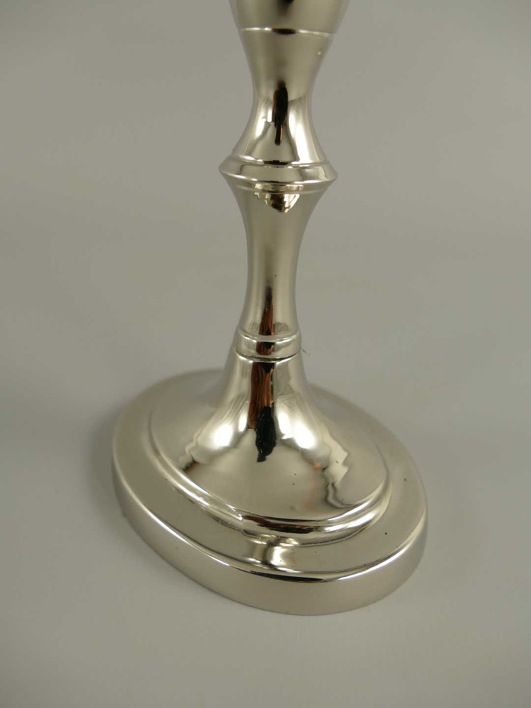 [LA-39744] Kerzenleuchter Kerzenständer Kerzenhalter Metall vernickelt #39744 Bild 4