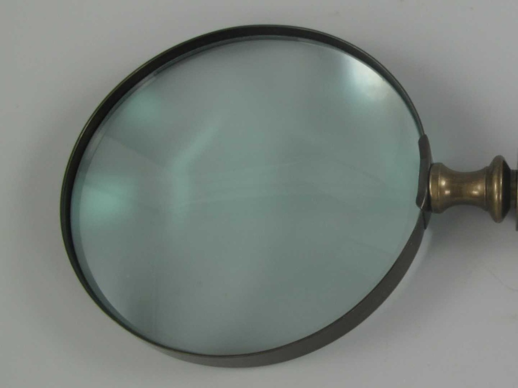 [LA-39783] Leselupe Handlupe Vergrößerungsglas Messing brüniert(BRONZE) L 26 cm Bild 4