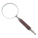 [LA-39785] Leselupe Handlupe Vergrößerungsglas vernickelt Bild 6