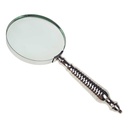 [LA-39787] Leselupe Handlupe Vergrößerungsglas vernickelt L 23x10x2 cm Bild 3