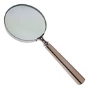 [LA-39795] Leselupe Handlupe Vergrößerungsglas Glas vernickelt #39795 Bild 3