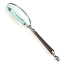 [LA-39796] Leselupe Handlupe Vergrößerungsglas vernickelt D 10-L 25 cm Bild 2