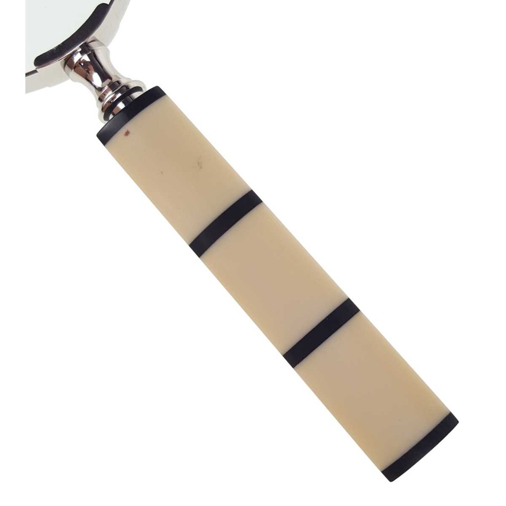[LA-39803] Leselupe Handlupe Vergrößerungsglas Glas vernickelt #39803 Bild 3
