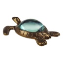 [LA-39808] Leselupe Handlupe Vergrößerungsglas Messing brüniert Schildkröte Bild 5