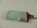 [LA-39809] Leselupe Handlupe Vergrößerungsglas Glas vernickelt Malerpinsel Bild 3