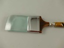 [LA-39809] Leselupe Handlupe Vergrößerungsglas Glas vernickelt Malerpinsel Bild 4