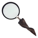 [LA-39815] Leselupe Handlupe Vergrößerungsglas Glas Bein vernickelt #39815 Bild 8