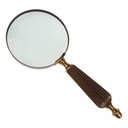 [LA-39816] Leselupe Handlupe Vergrößerungsglas Messing brüniert L 24x10x3 cm Bild 5