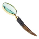 [LA-39819] Leselupe Handlupe Vergrößerungsglas Bein Messing #39819 Bild 3