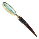 [LA-39819] Leselupe Handlupe Vergrößerungsglas Bein Messing #39819 Bild 7
