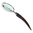 [LA-39820] Leselupe Handlupe Vergrößerungsglas Bein Vernickelt D 5-L 17 cm Bild 3
