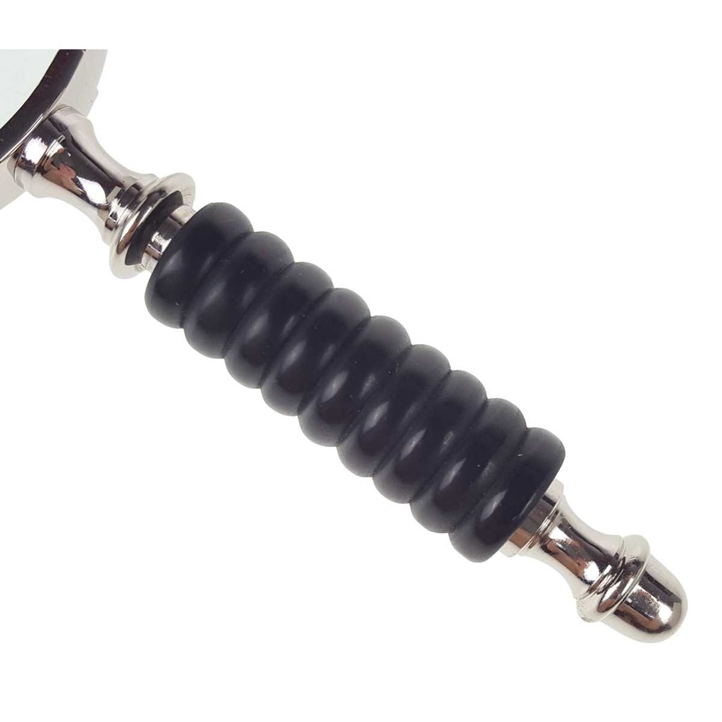 [LA-39822] Leselupe Handlupe Vergrößerungsglas Glas vernickelt #39822 Bild 3