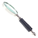 [LA-39822] Leselupe Handlupe Vergrößerungsglas Glas vernickelt #39822 Bild 4