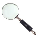 [LA-39822] Leselupe Handlupe Vergrößerungsglas Glas vernickelt #39822 Bild 6