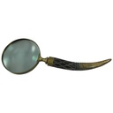 [LA-39825] Leselupe Handlupe Vergrößerungsglas Bein Messing #39825 Bild 2