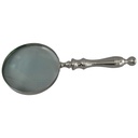 [LA-39828] Leselupe Handlupe Vergrößerungsglas Glas vernickelt Bild 2