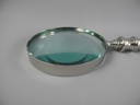 [LA-39828] Leselupe Handlupe Vergrößerungsglas Glas vernickelt Bild 3