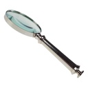 [LA-39833] Leselupe Handlupe Vergrößerungsglas Glas vernickelt Bild 4