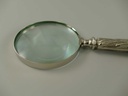 [LA-39837] Leselupe Handlupe Vergrößerungsglas Glas vernickelt #39837 Bild 5