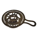 [LA-39860] Stövchen Teewärmer Kaffeewärmer Kannenwärmer Messing brüniert Rund Bild 2