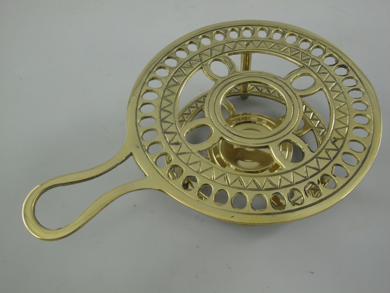[LA-39861] Stövchen rund Messing D 16-H 6 cm Bild 2