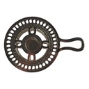 [LA-39862] Stövchen Teewärmer Kaffeewärmer Kannenwärmer vernickelt Rund Bild 3
