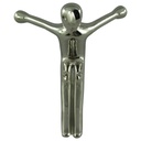 [LA-39987] Garderobenhaken Kleiderhaken Wandhaken Mantelhaken Aluminium vernickelt Bild 2