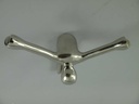 [LA-39987] Garderobenhaken Kleiderhaken Wandhaken Mantelhaken Aluminium vernickelt Bild 3