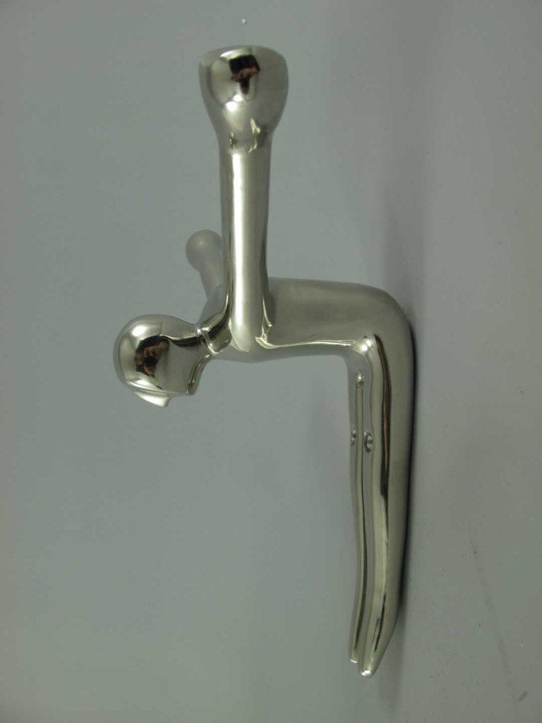 [LA-39987] Garderobenhaken Kleiderhaken Wandhaken Mantelhaken Aluminium vernickelt Bild 5