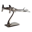 [2120031] Aluminium Figur Skulptur Flugzeug vernickelt L 19x23 cm Bild 2