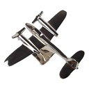 [2120031] Aluminium Figur Skulptur Flugzeug vernickelt L 19x23 cm Bild 4