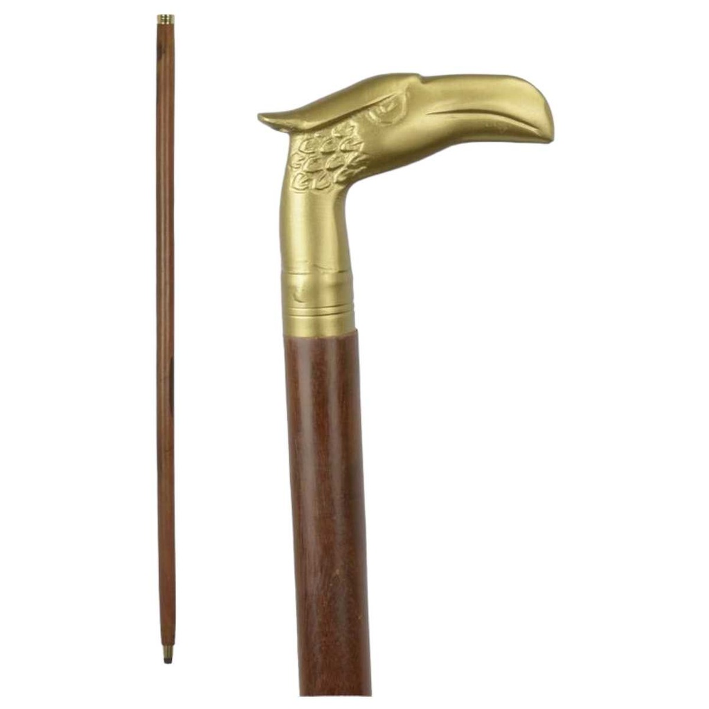 [LA-40012] Gehstock Wanderstock Spazierstock Flanierstock Holz brüniert Adler Bild 2