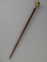 [LA-40028] Gehstock Wanderstock Spazierstock Flanierstock Holz Messing brüniert #40028 Bild 3