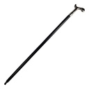 [LA-40033] Gehstock Wanderstock Spazierstock Flanierstock Holz glatt vernickelt Bild 3