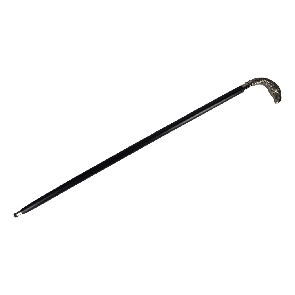 [LA-40048] Gehstock Wanderstock Spazierstock Flanierstock Holz vernickelt Vogel Bild 2