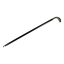 [LA-40048] Gehstock Wanderstock Spazierstock Flanierstock Holz vernickelt Vogel Bild 2