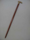 [LA-40049] Gehstock Wanderstock Spazierstock Flanierstock Holz Messing brüniert Baum Bild 3