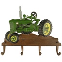 [LA-40548] Garderobenhaken Kleiderhaken Wandhaken Traktor grün L 35x28 cm Gusseisen Bild 2