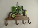 [LA-40548] Garderobenhaken Kleiderhaken Wandhaken Traktor grün L 35x28 cm Gusseisen Bild 4