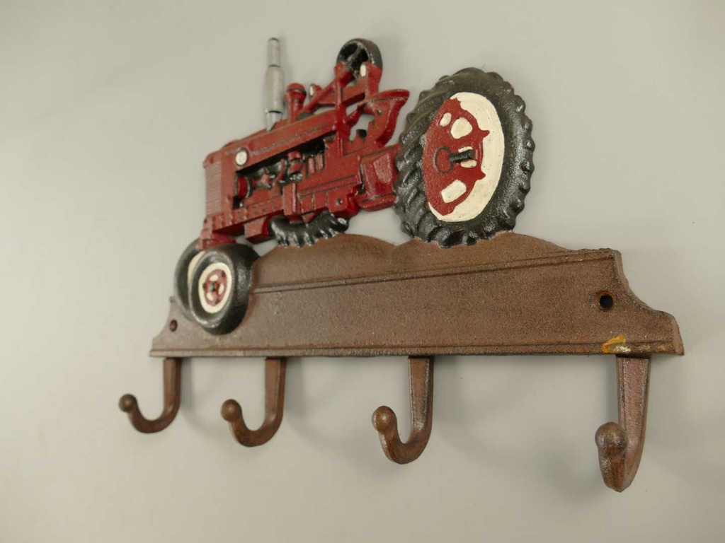 [LA-40549] Garderobenhaken Kleiderhaken Wandhaken Rot Eisen 35x28 Cm Bild 3