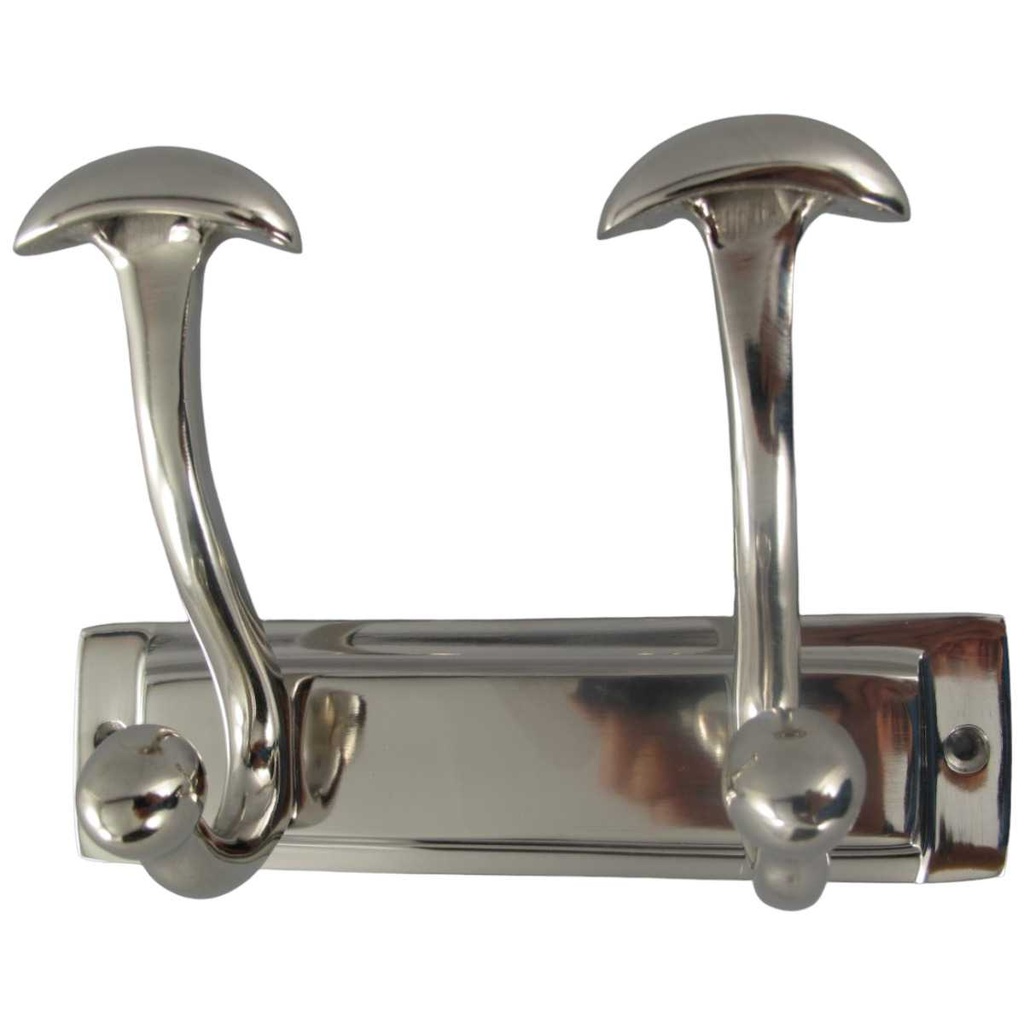 [LA-40557] Garderobenhaken Wandhaken Kleiderhaken Mantelhaken Aluminium vernickelt Bild 2