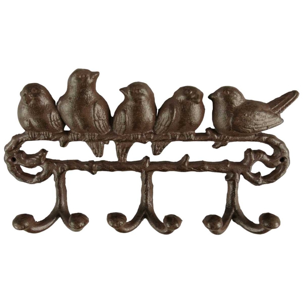 [LA-40560] Garderobenhaken Kleiderhaken Wandhaken Mantelhaken Gusseisen Braun rustikal #40560 Bild 2